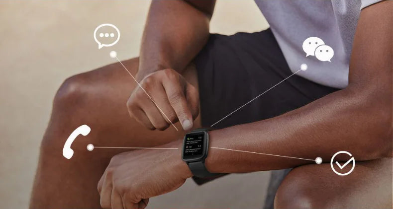 Smart Fitness Watch with 1.3" Color Display & HR Monitor