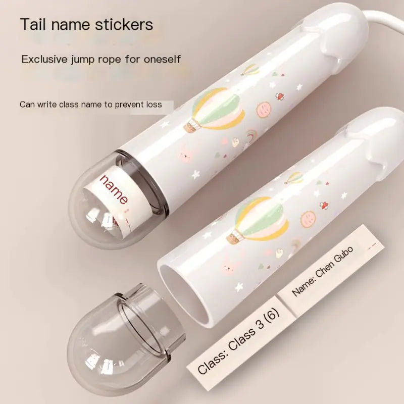 Customizable Speed Jump Rope with Transparent Handles