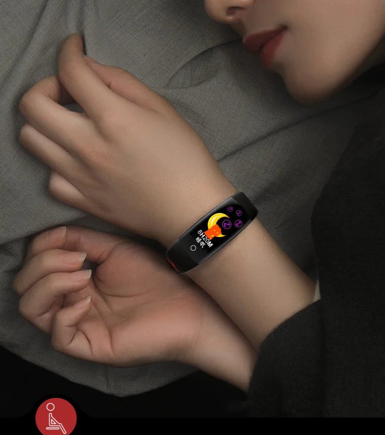 Q6S Smart Color Screen Fitness Tracker with Heart Rate Monitor