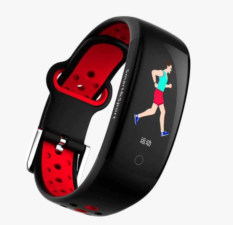 Q6S Smart Color Screen Fitness Tracker with Heart Rate Monitor