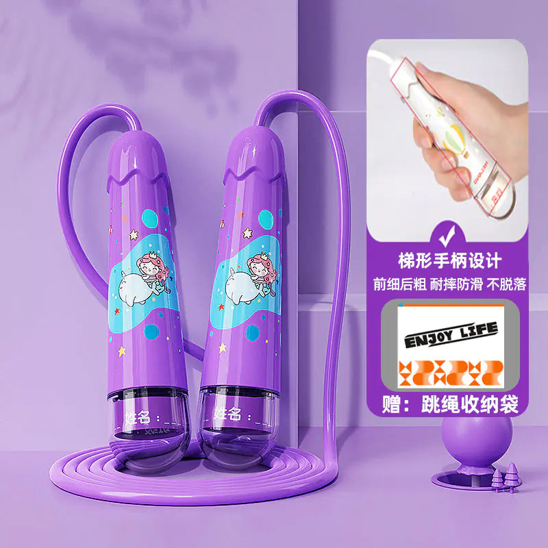 Customizable Speed Jump Rope with Transparent Handles