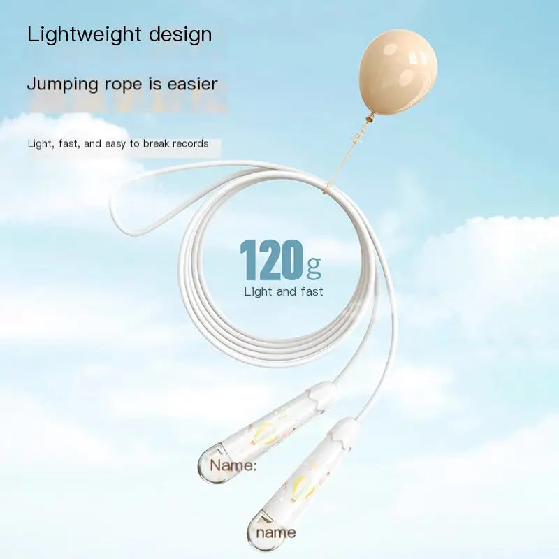 Customizable Speed Jump Rope with Transparent Handles