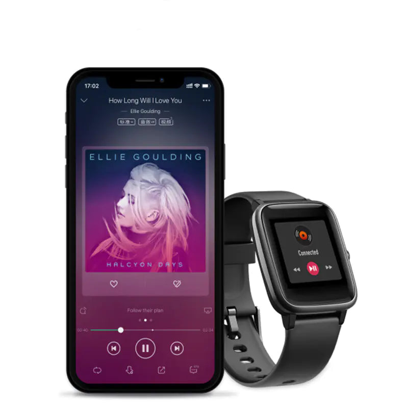 Smart Fitness Watch with 1.3" Color Display & HR Monitor