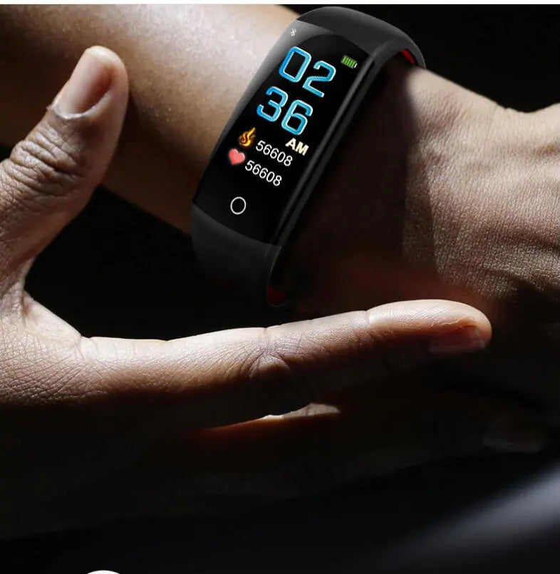Q6S Smart Color Screen Fitness Tracker with Heart Rate Monitor